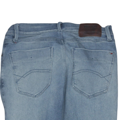 Mens UK Size M Tommy Jeans Regular Fit Straight Blue Jeans