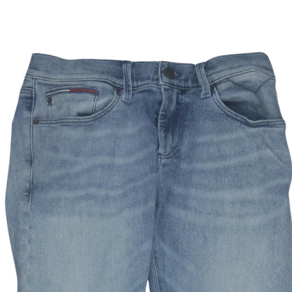 Mens UK Size M Tommy Jeans Regular Fit Straight Blue Jeans