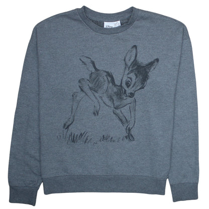 Womens UK Size XS Disney Grey Pullover Sweatshirt