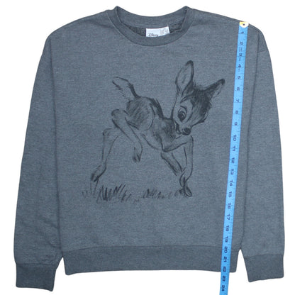 Womens UK Size XS Disney Grey Pullover Sweatshirt