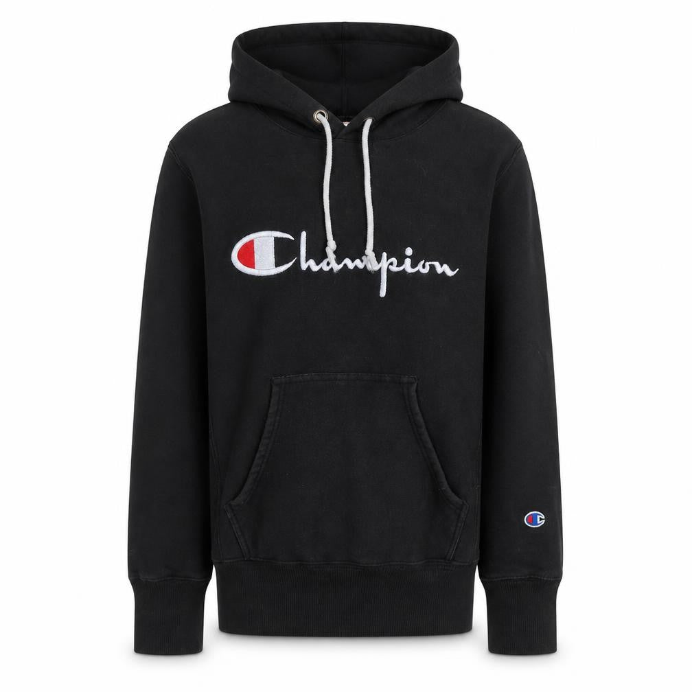 Mens UK Size S Champion Black Pullover Hoodie