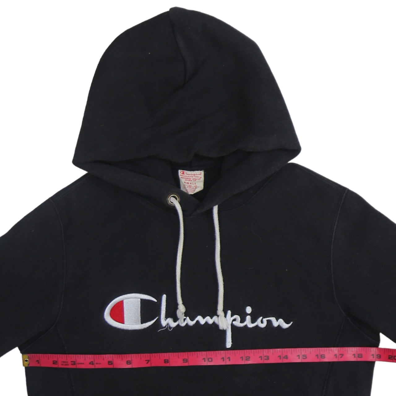 Mens UK Size S Champion Black Pullover Hoodie