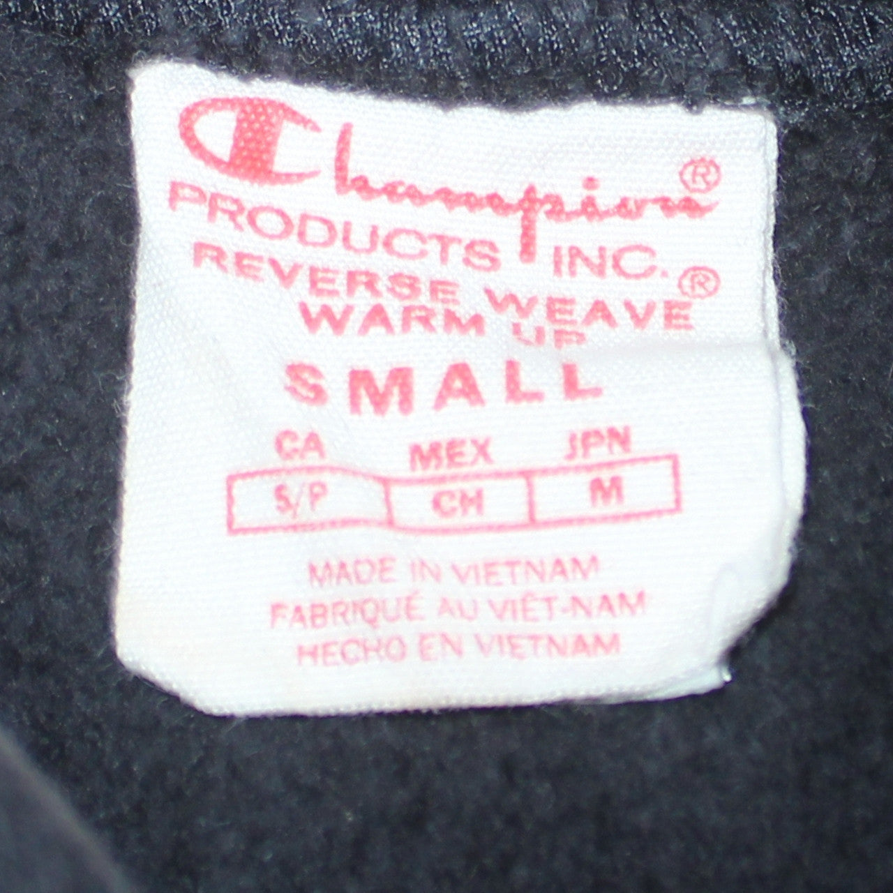 Mens UK Size S Champion Black Pullover Hoodie