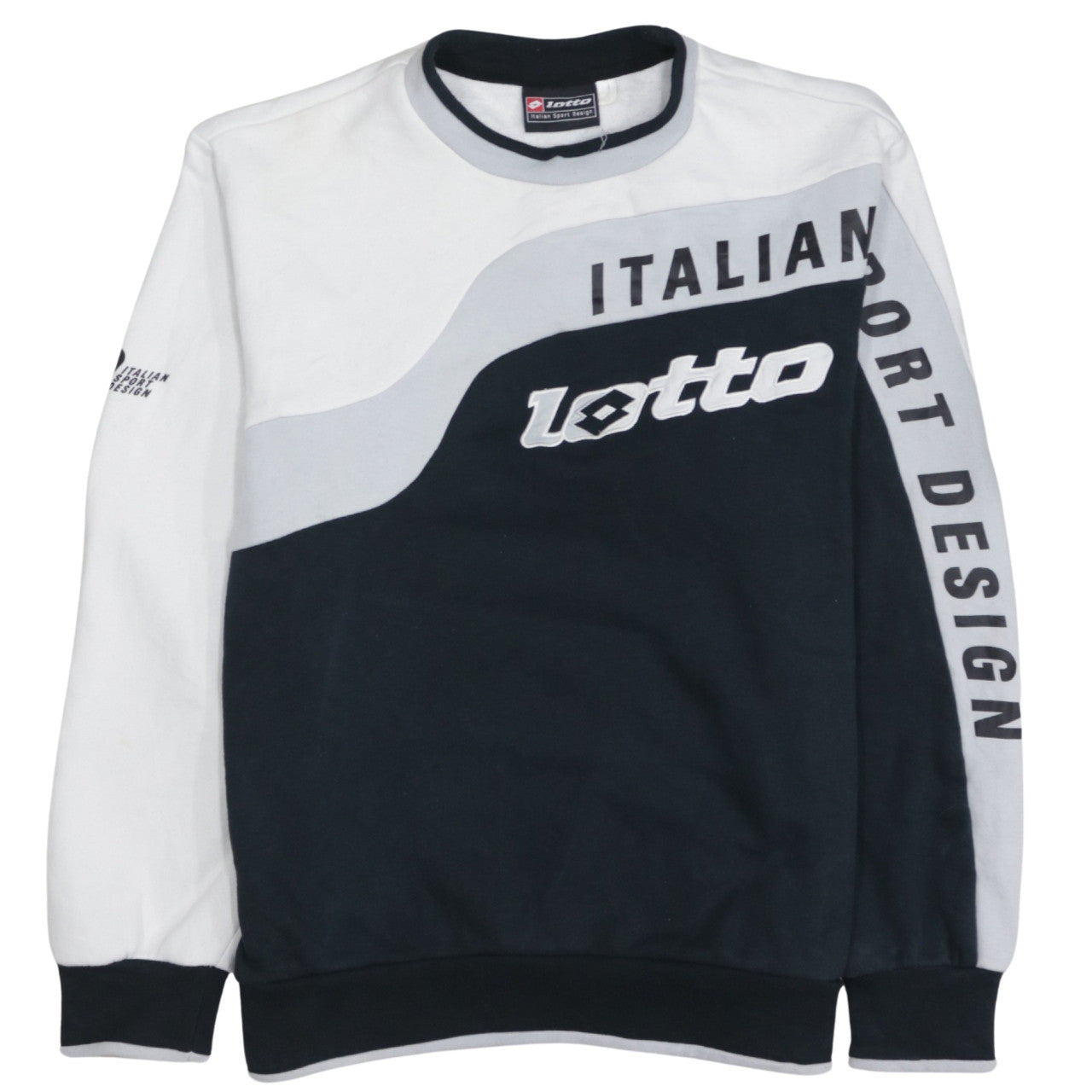 Mens UK Size L Lotto Black Pullover Sweatshirt