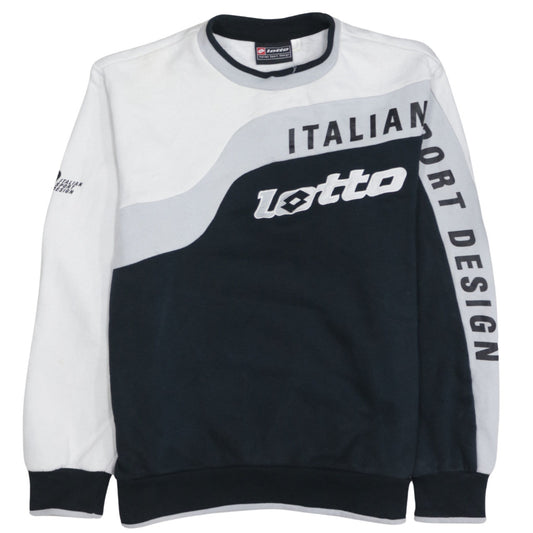 Mens UK Size L Lotto Black Pullover Sweatshirt
