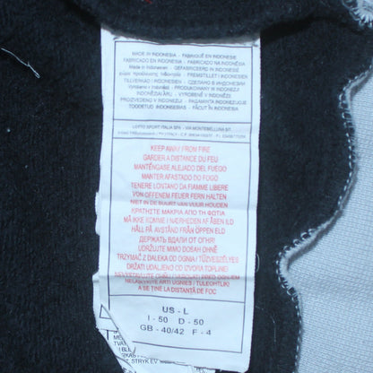 Mens UK Size L Lotto Black Pullover Sweatshirt