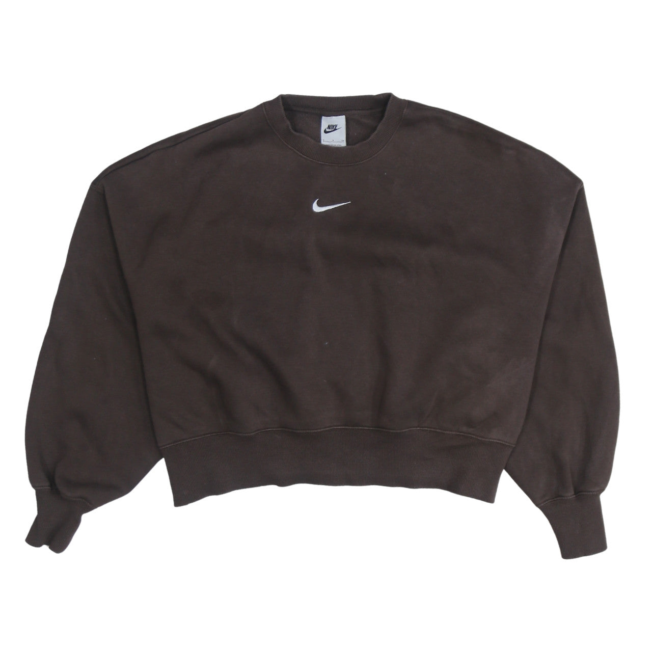 Womens UK Size S Nike Brown Pullover Sweatshirt