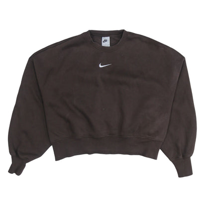 Womens UK Size S Nike Brown Pullover Sweatshirt