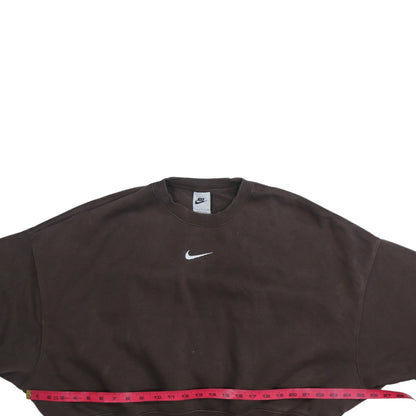 Womens UK Size S Nike Brown Pullover Sweatshirt