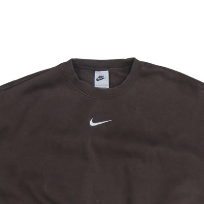 Womens UK Size S Nike Brown Pullover Sweatshirt