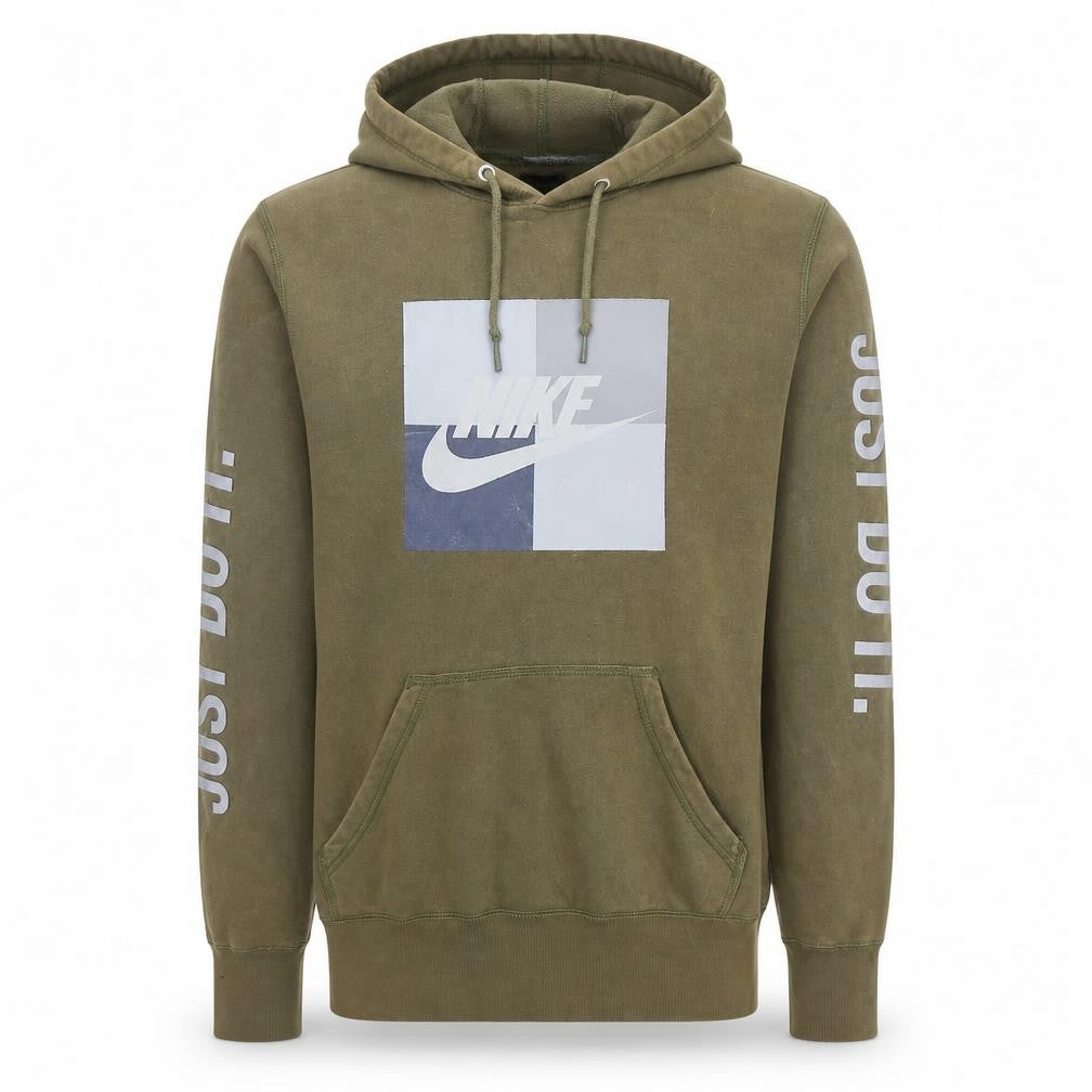 Mens UK Size S Nike Green Pullover Hoodie