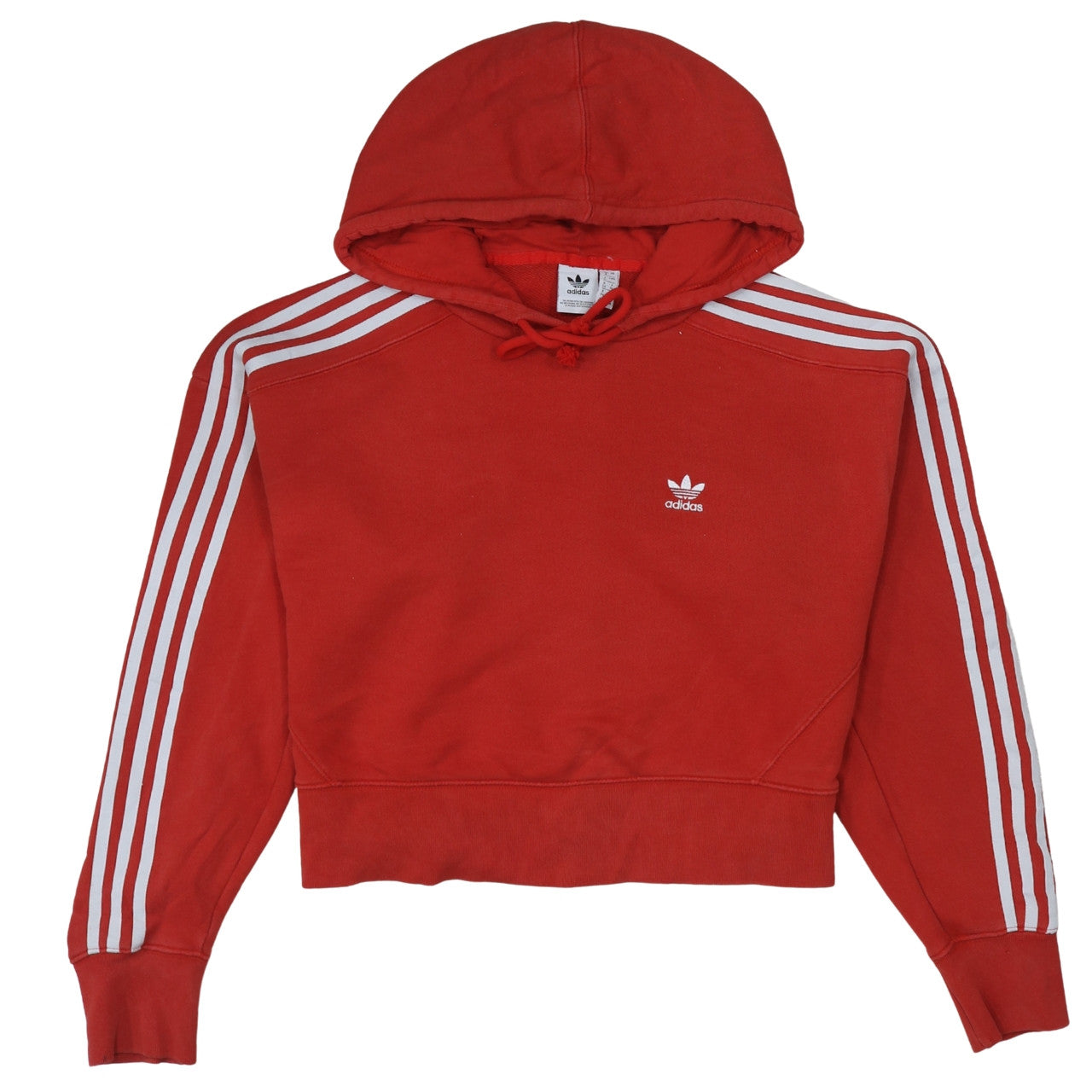 Womens UK Size 8 adidas Red Pullover Hoodie