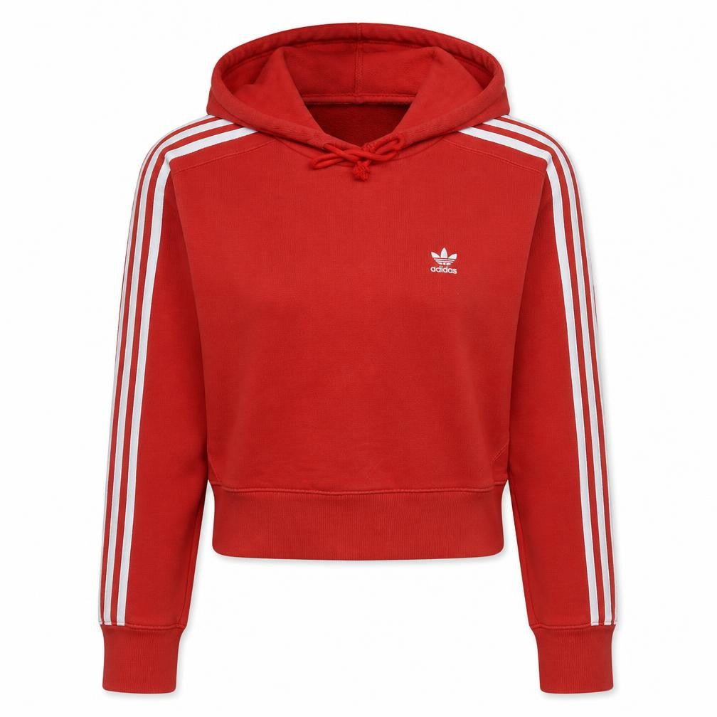 Womens UK Size 8 adidas Red Pullover Hoodie