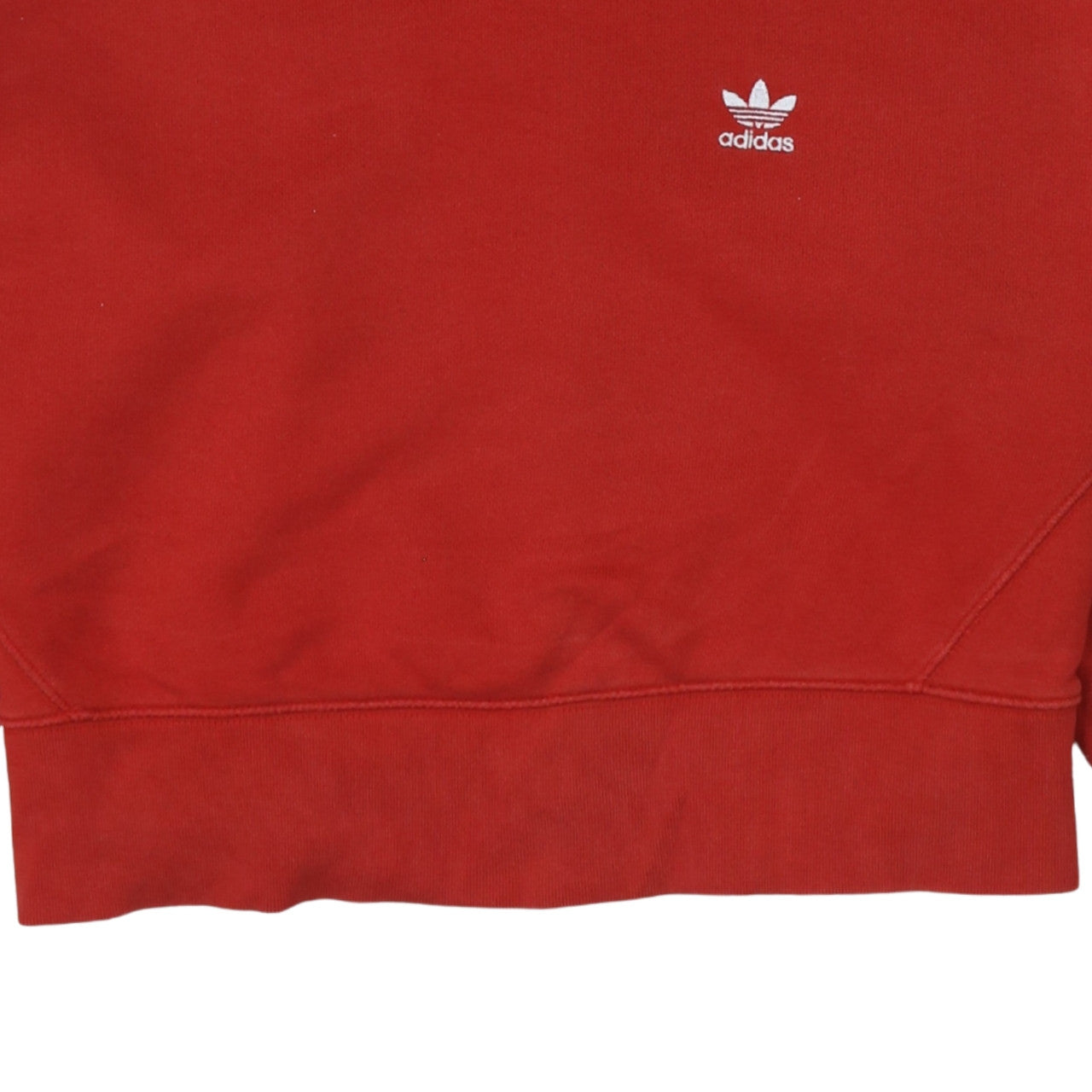 Womens UK Size 8 adidas Red Pullover Hoodie