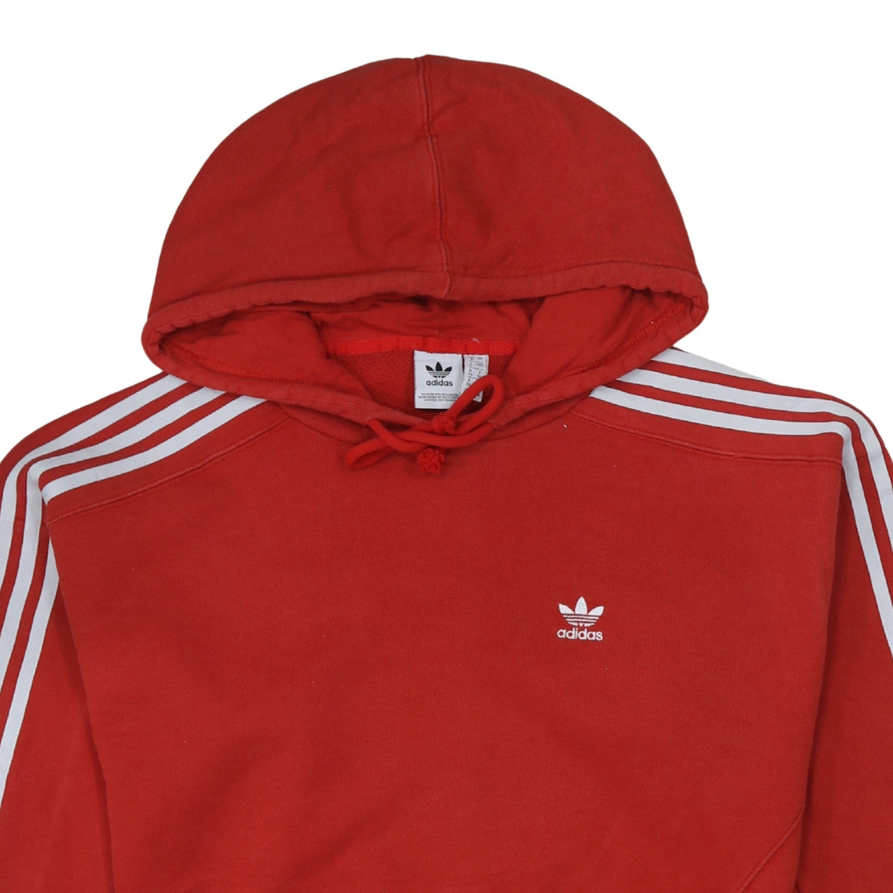 Womens UK Size 8 adidas Red Pullover Hoodie