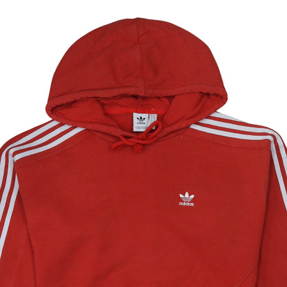 Womens UK Size 8 adidas Red Pullover Hoodie