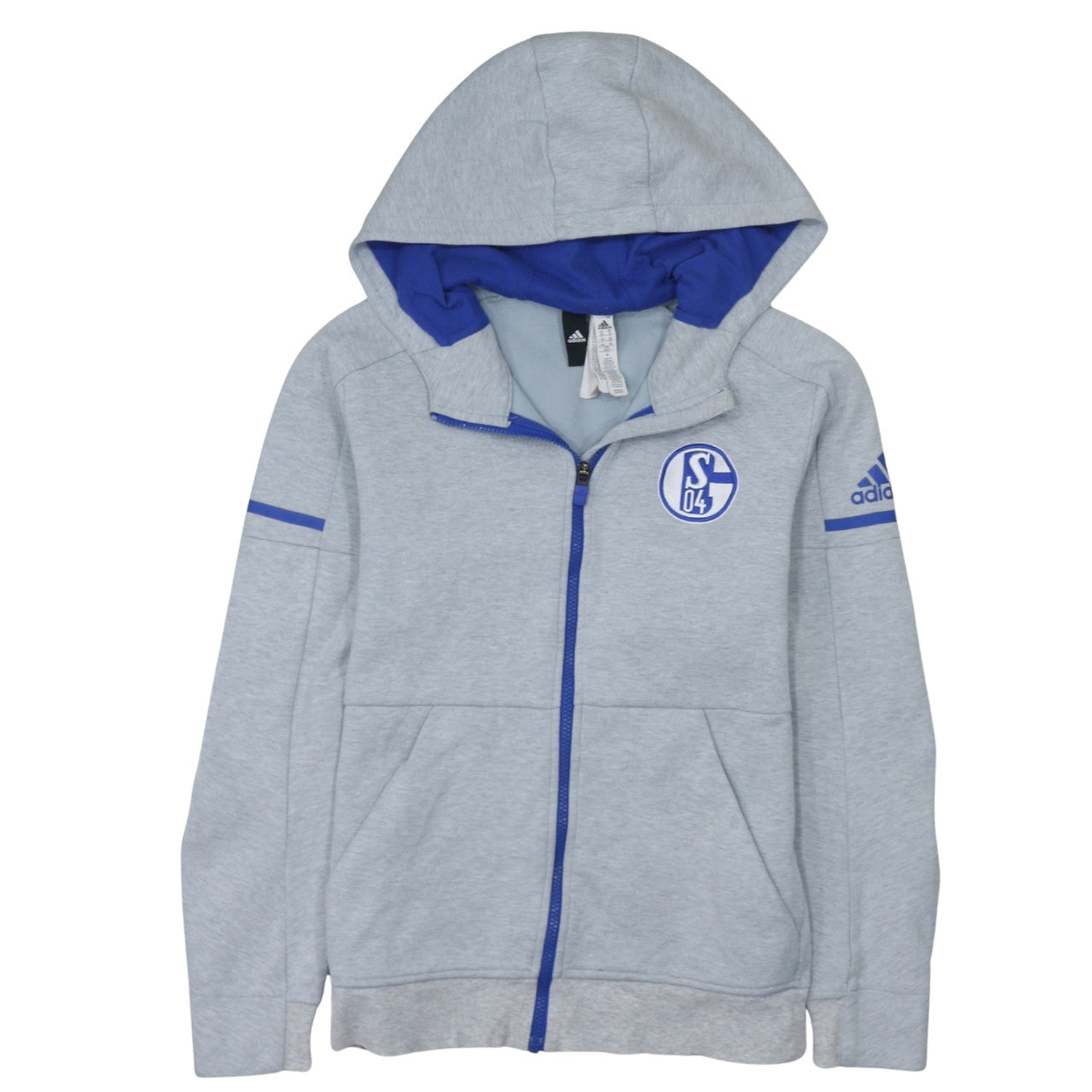 Mens UK Size XS adidas Grey Full Zip Hoodie
