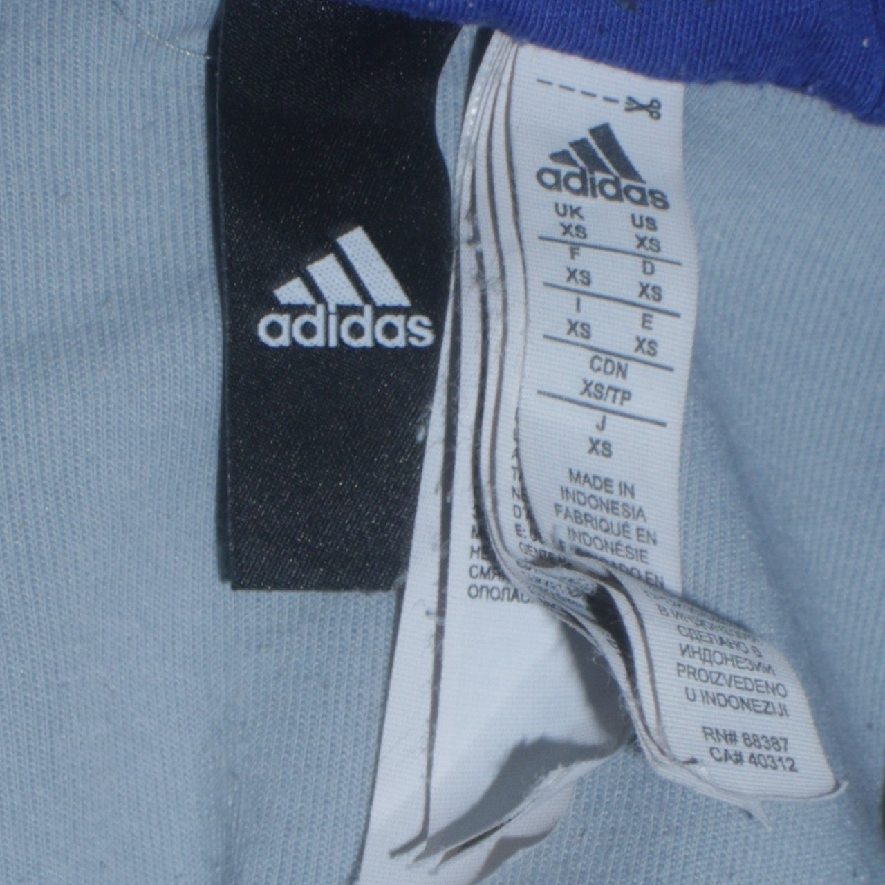 Mens UK Size XS adidas Grey Full Zip Hoodie