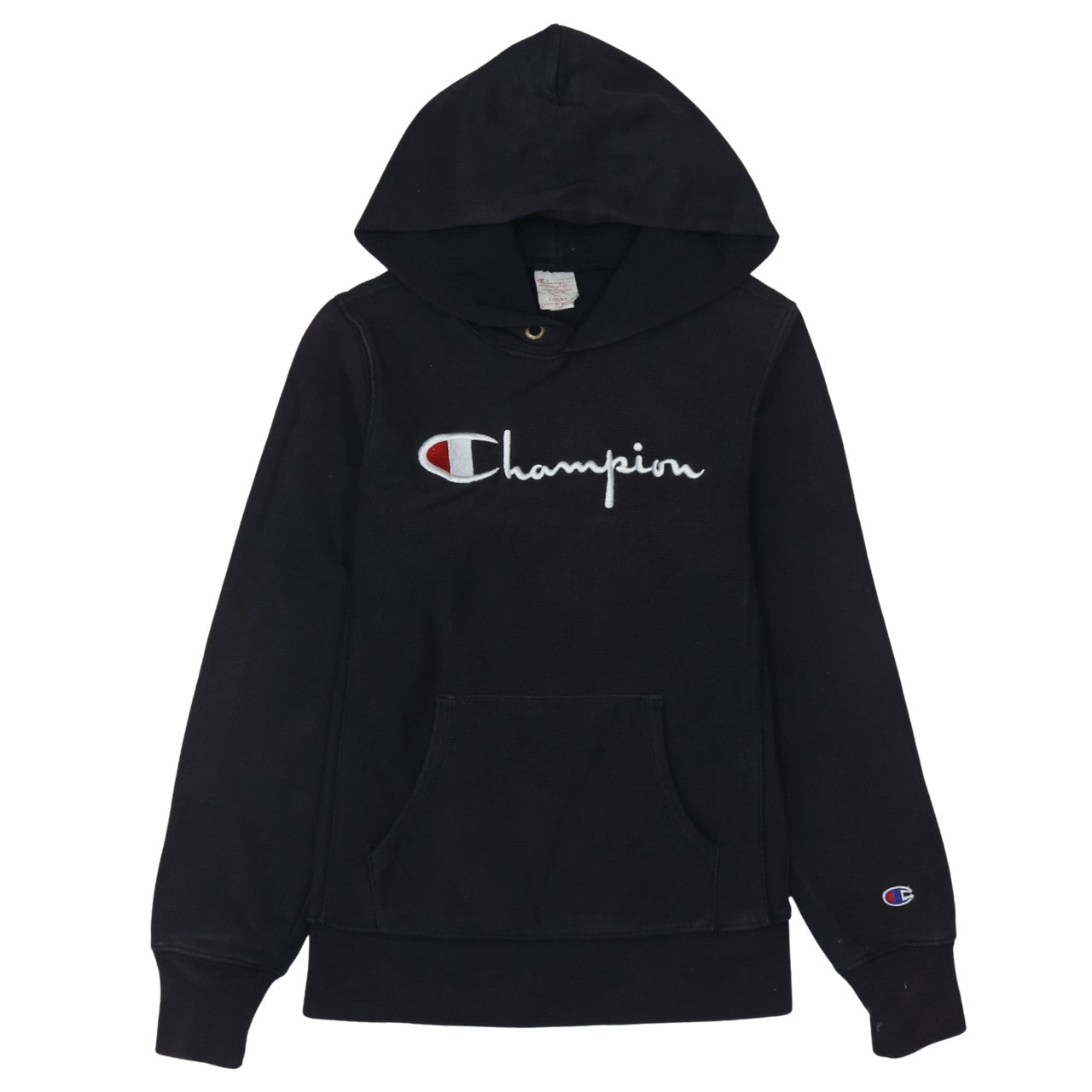 Mens UK Size L Champion Black Pullover Hoodie