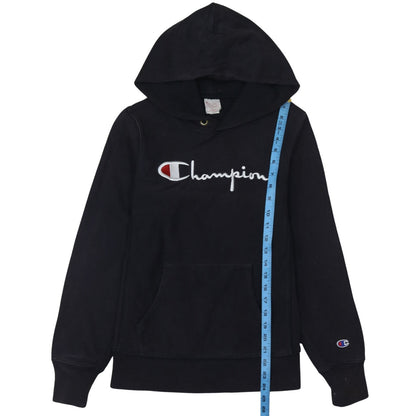 Mens UK Size L Champion Black Pullover Hoodie