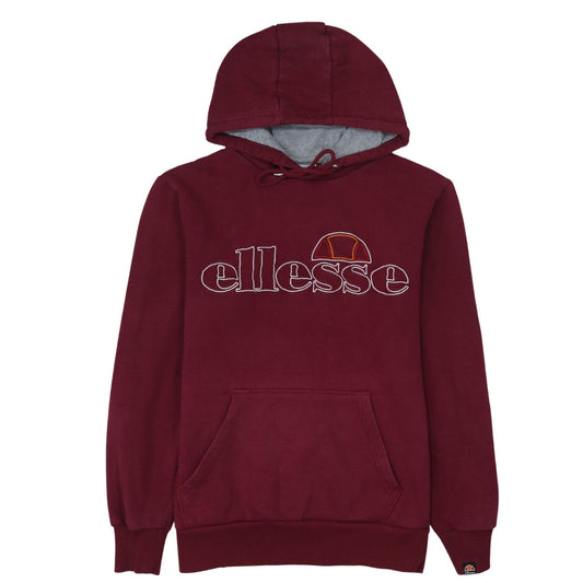 Mens UK Size S ellesse Red Pullover Hoodie