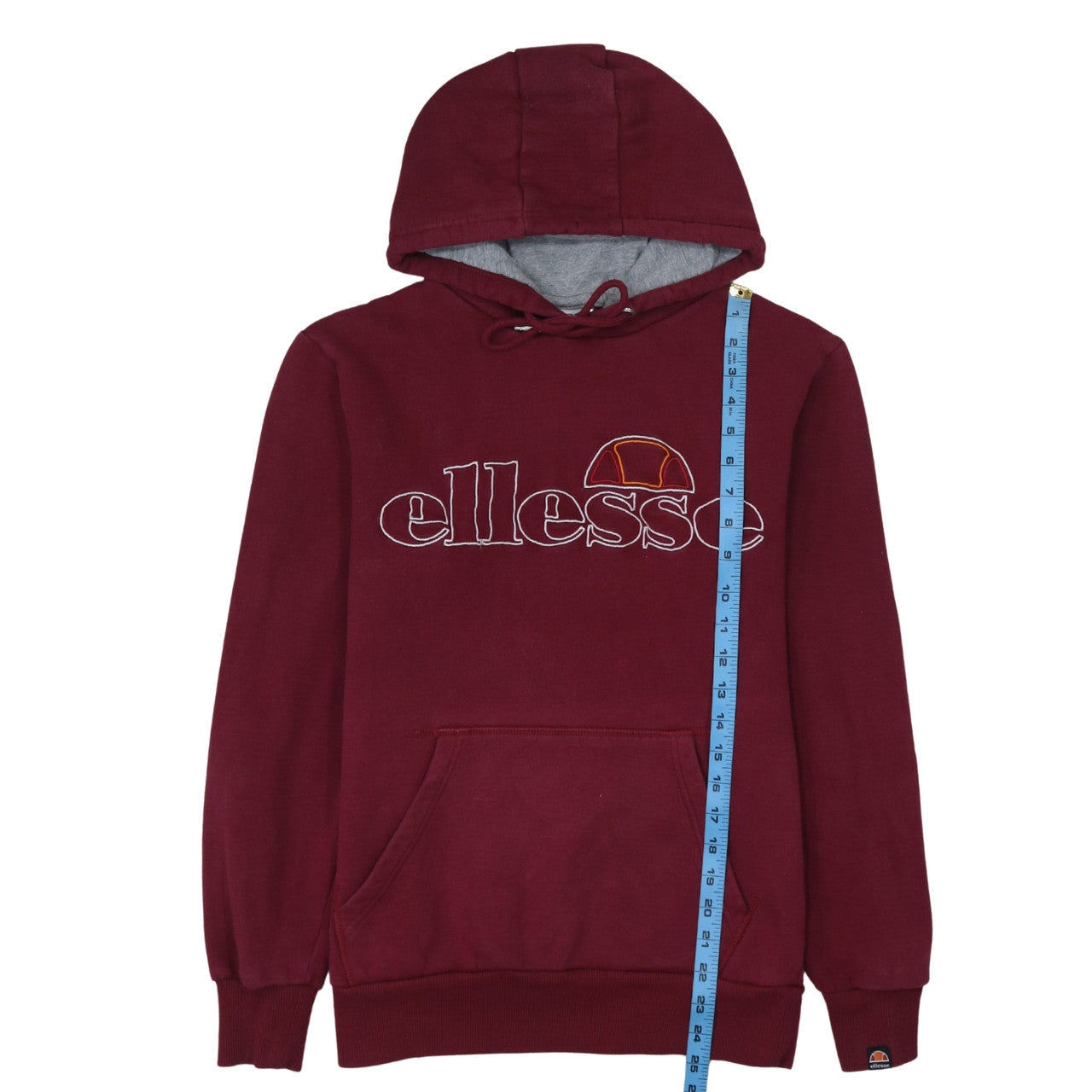 Mens UK Size S ellesse Red Pullover Hoodie