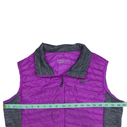 Nike Golf Women Purple Lightweight Puffer Waistcoat L