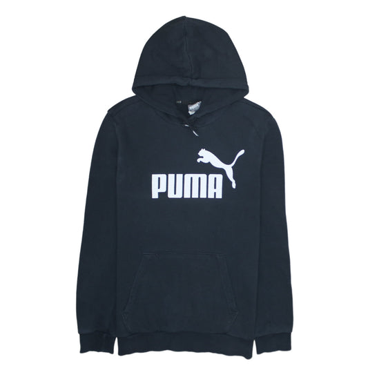 Mens UK Size S PUMA Black Pullover Hoodie