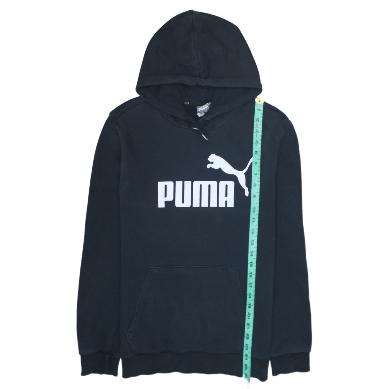 Mens UK Size S PUMA Black Pullover Hoodie