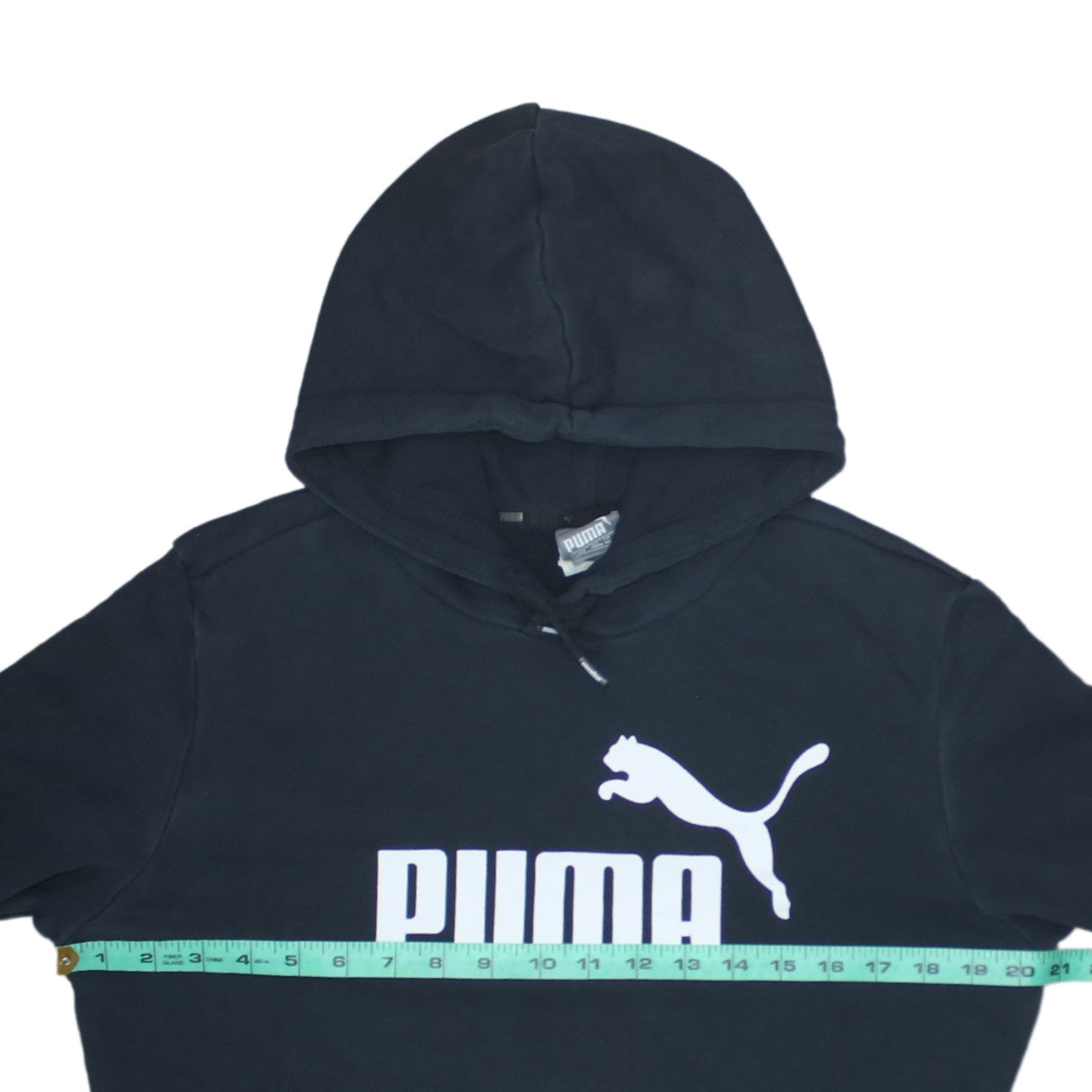 Mens UK Size S PUMA Black Pullover Hoodie
