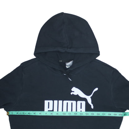 Mens UK Size S PUMA Black Pullover Hoodie