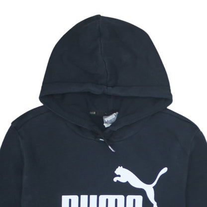 Mens UK Size S PUMA Black Pullover Hoodie