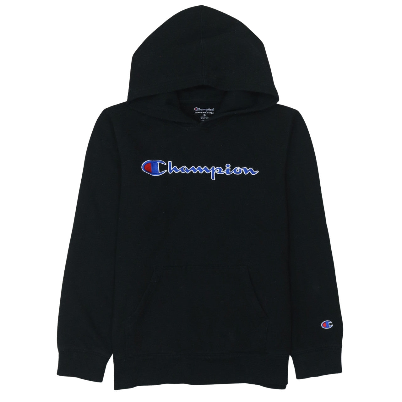 Womens UK Size XL Champion Black Pullover Hoodie