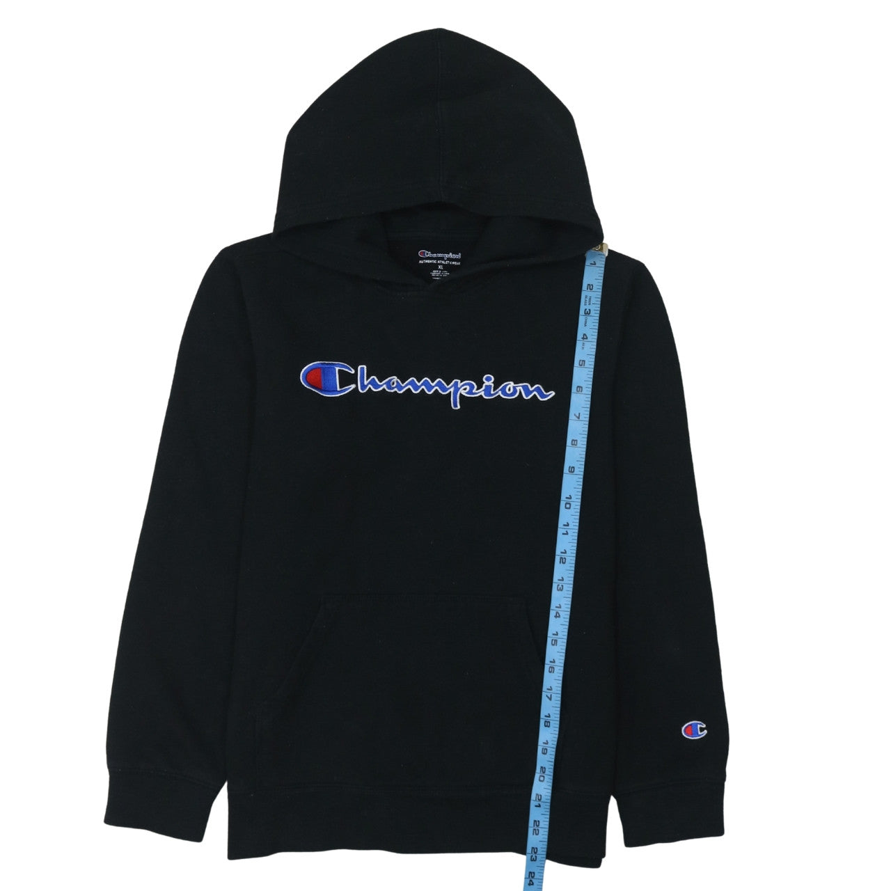 Womens UK Size XL Champion Black Pullover Hoodie