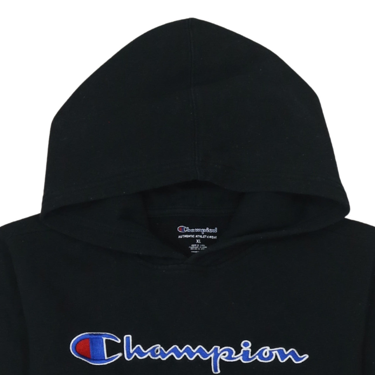 Womens UK Size XL Champion Black Pullover Hoodie