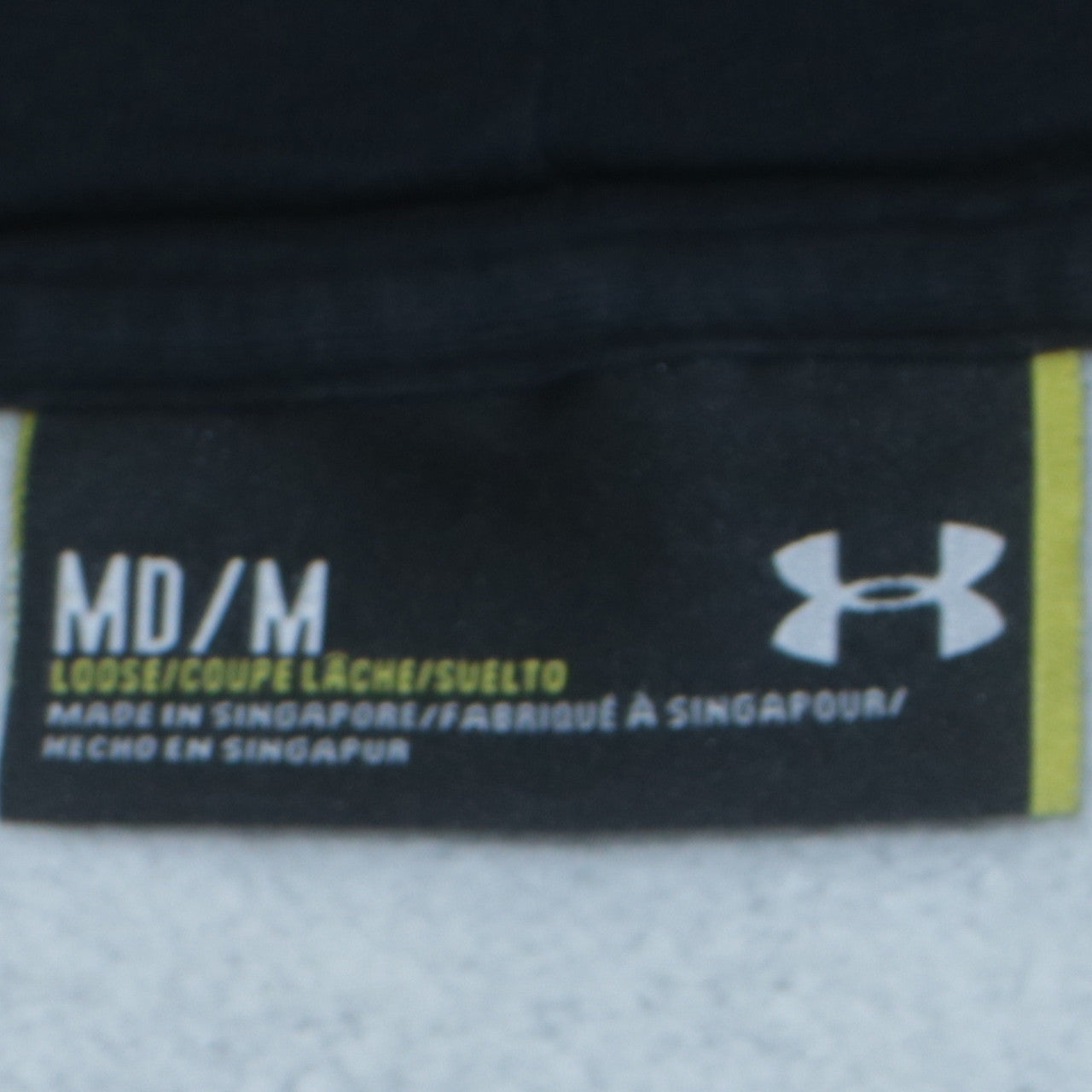 Mens UK Size M Under armour Grey Full Zip Hoodie