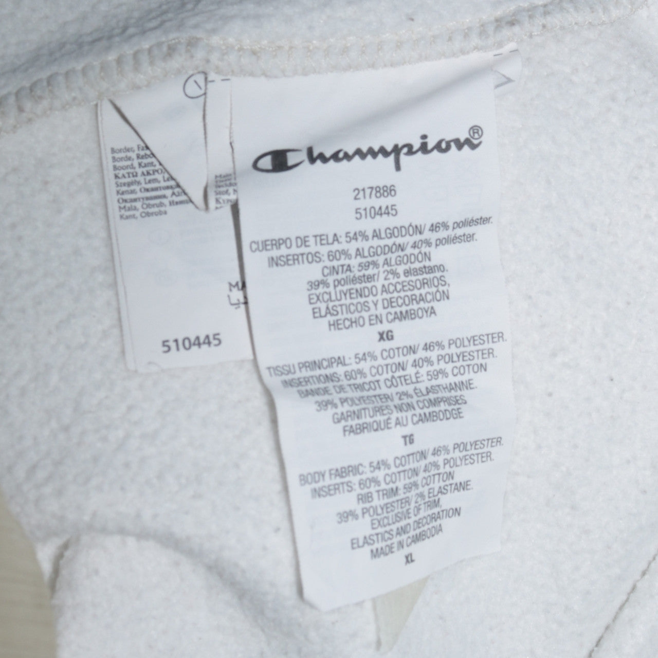 Mens UK Size XL Champion Grey Pullover Hoodie