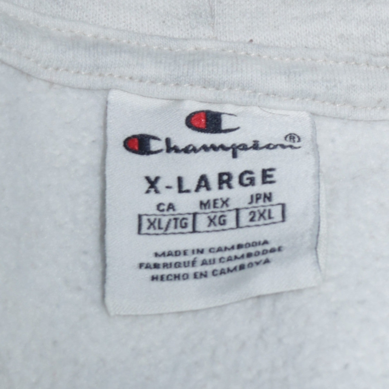Mens UK Size XL Champion Grey Pullover Hoodie