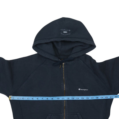Womens UK Size L Champion Blue Full Zip Hoodie