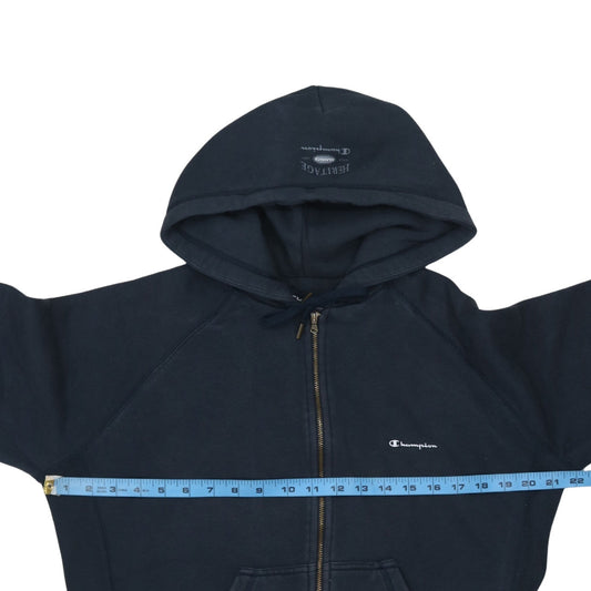 Womens UK Size L Champion Blue Full Zip Hoodie