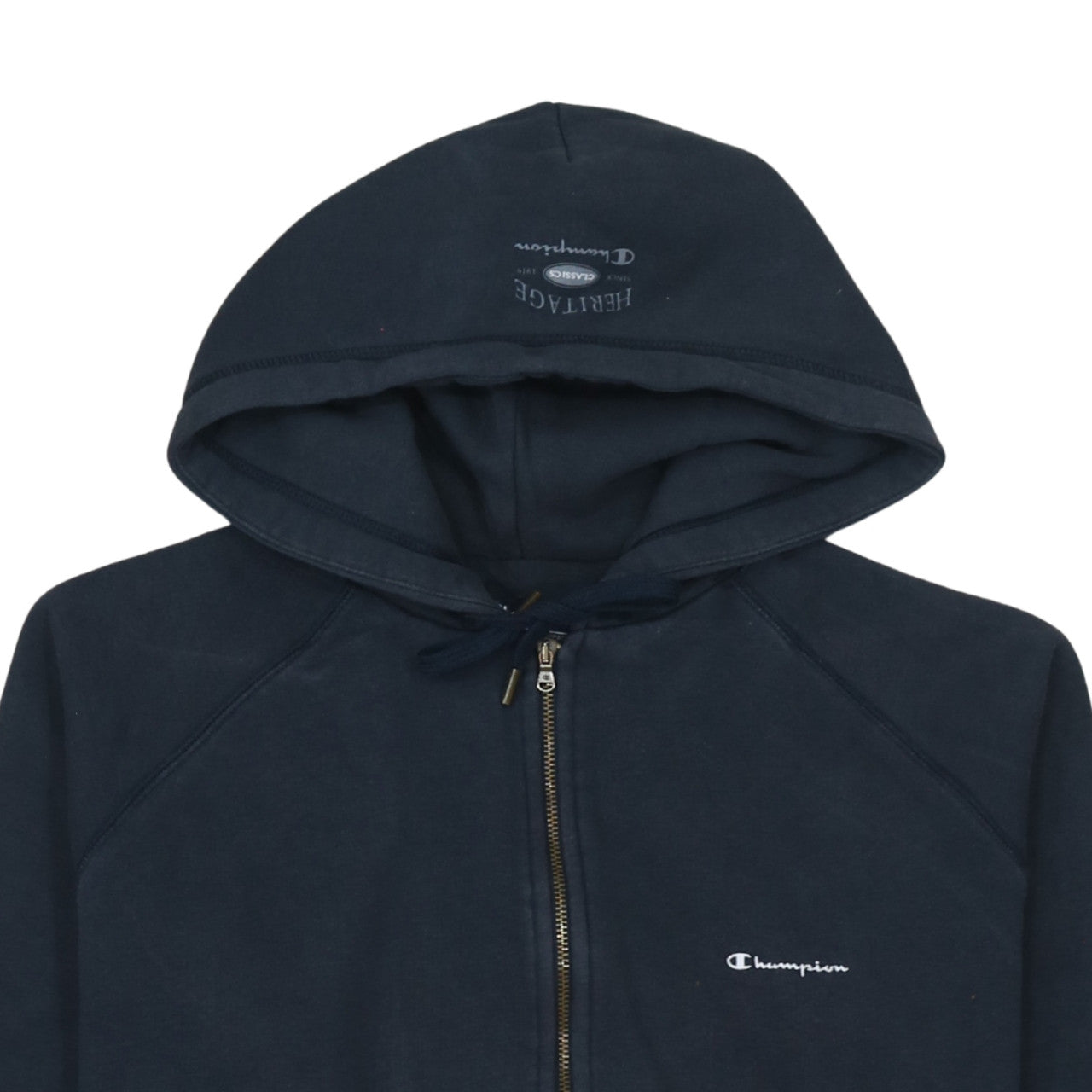 Womens UK Size L Champion Blue Full Zip Hoodie
