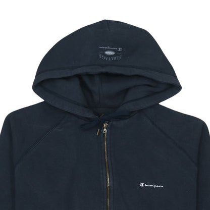 Womens UK Size L Champion Blue Full Zip Hoodie