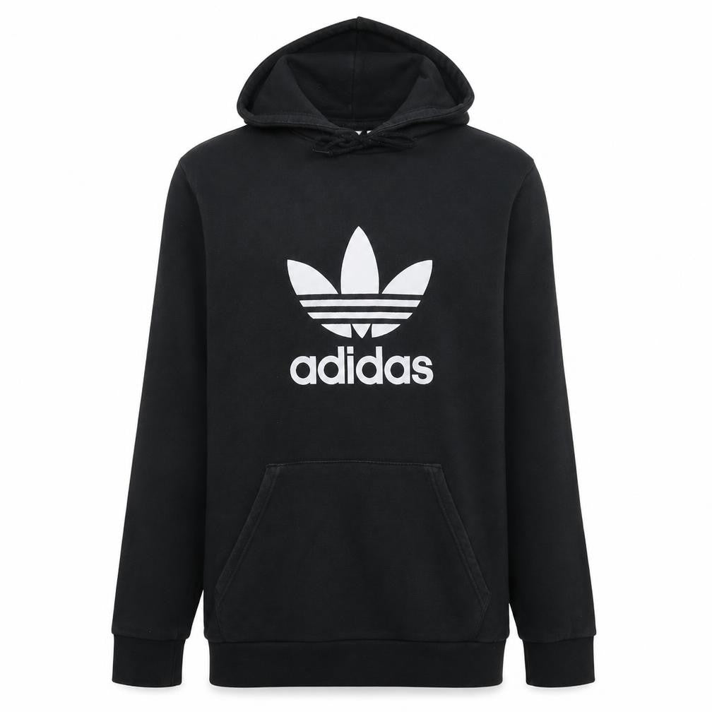 Mens UK Size M adidas Black Pullover Hoodie