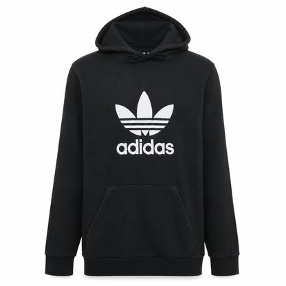 Mens UK Size M adidas Black Pullover Hoodie