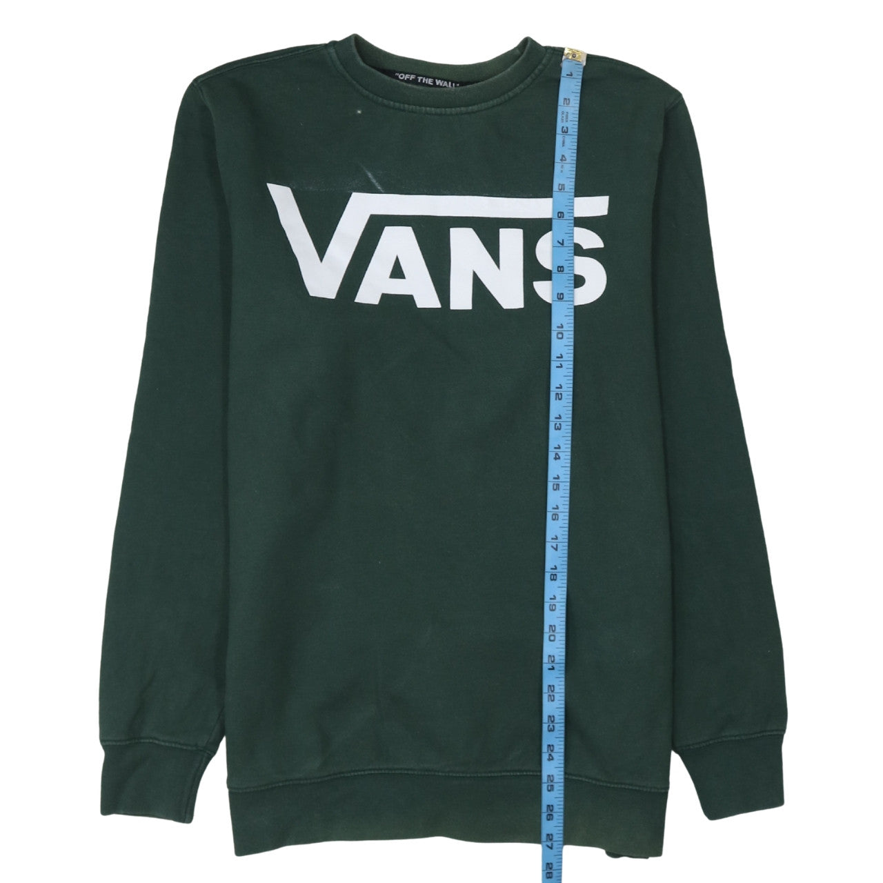 Mens UK Size M VANS Green Pullover Sweatshirt