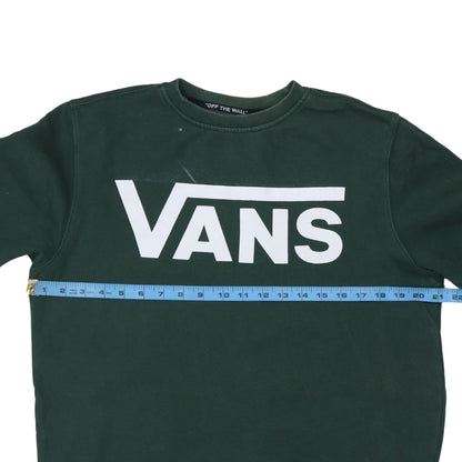 Mens UK Size M VANS Green Pullover Sweatshirt