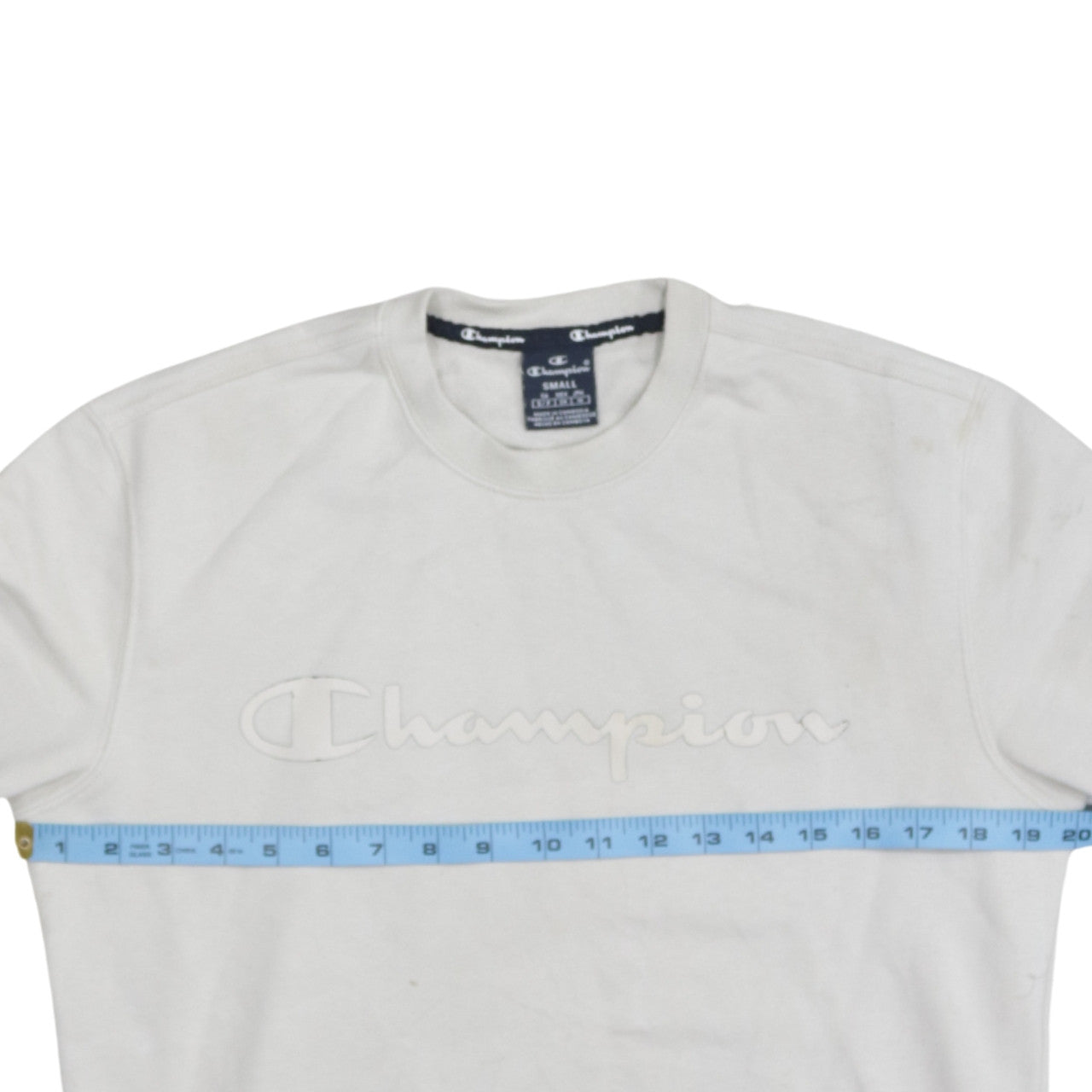 Mens UK Size S Champion White Pullover Sweatshirt