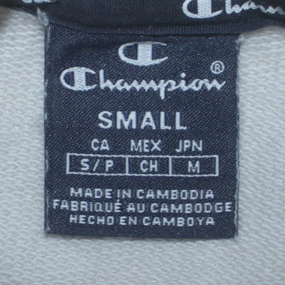 Mens UK Size S Champion White Pullover Sweatshirt