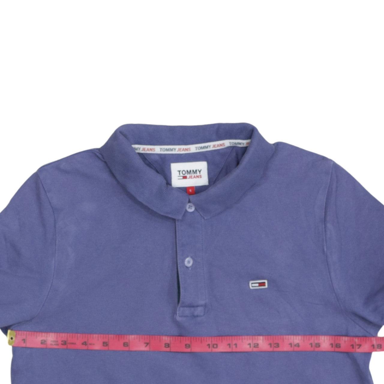 Mens UK Size S Tommy Jeans Cotton Blend Polo Shirt