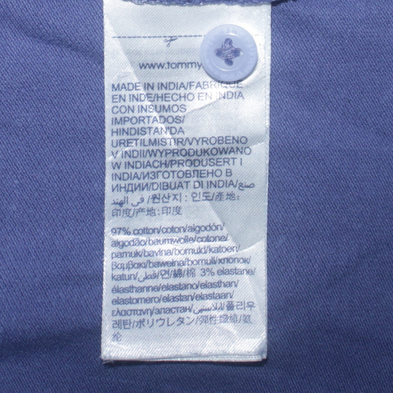 Mens UK Size S Tommy Jeans Cotton Blend Polo Shirt